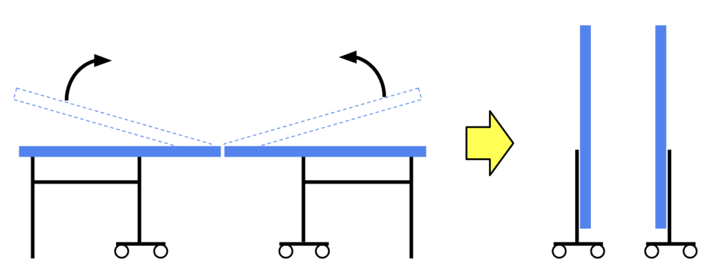 セパレート式卓球台