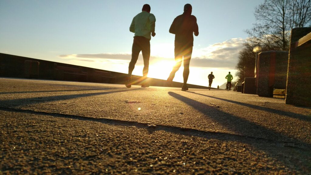 夕方のランニング