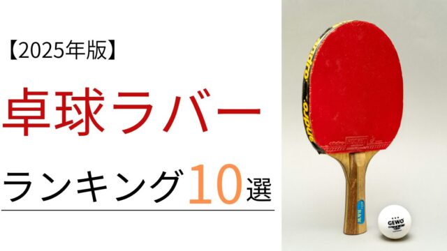 【2025年最新版】卓球ラバーおすすめ人気ランキング10選！